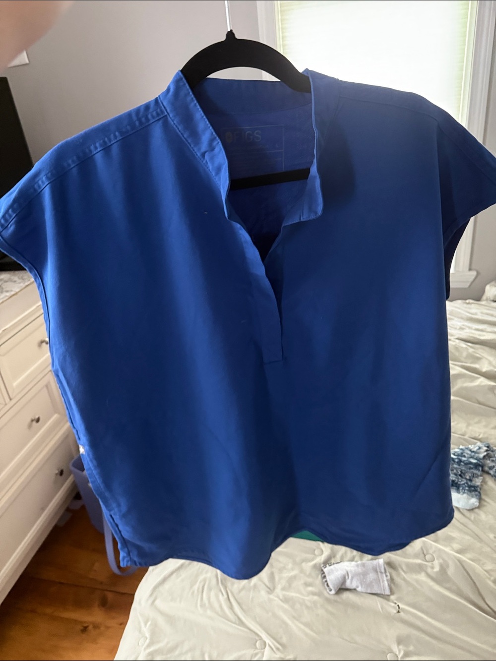 Figs Women's Royal Blue Scrub Top